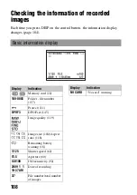 Предварительный просмотр 108 страницы Sony A330 - Alpha Digital SLR Instruction Manual