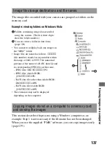 Предварительный просмотр 137 страницы Sony A330 - Alpha Digital SLR Instruction Manual