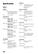 Предварительный просмотр 150 страницы Sony A330 - Alpha Digital SLR Instruction Manual