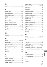 Предварительный просмотр 171 страницы Sony A330 - Alpha Digital SLR Instruction Manual