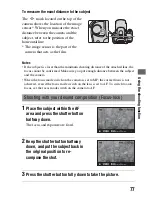 Предварительный просмотр 77 страницы Sony A390L2LENSKIT Instruction Manual