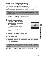 Предварительный просмотр 109 страницы Sony A390L2LENSKIT Instruction Manual