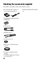 Preview for 12 page of Sony a500 Instruction Manual