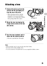 Preview for 25 page of Sony a560 Instruction Manual