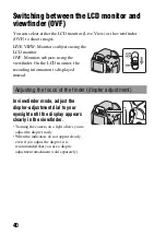 Preview for 40 page of Sony a560 Instruction Manual