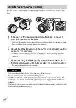 Preview for 20 page of Sony A6000 Instruction Manual