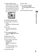 Предварительный просмотр 13 страницы Sony a7 R III Operating Instructions Manual