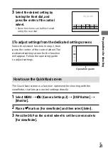 Предварительный просмотр 21 страницы Sony a7 R III Operating Instructions Manual