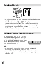 Preview for 20 page of Sony a7RIV Instruction Manual