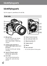 Предварительный просмотр 62 страницы Sony a7S III Instruction Manual