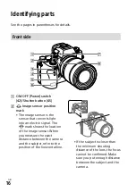 Preview for 16 page of Sony a9 Instruction Manual