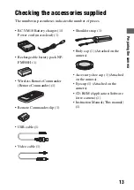 Preview for 13 page of Sony A900 - Alpha 24.6MP DSLR Camera Instruction Manual