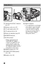 Preview for 40 page of Sony A900 - Alpha 24.6MP DSLR Camera Instruction Manual