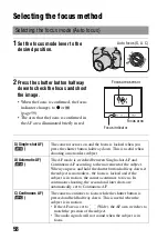 Preview for 58 page of Sony A900 - Alpha 24.6MP DSLR Camera Instruction Manual