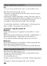 Preview for 148 page of Sony A900 - Alpha 24.6MP DSLR Camera Instruction Manual