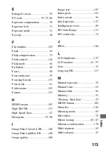 Preview for 173 page of Sony A900 - Alpha 24.6MP DSLR Camera Instruction Manual