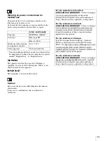 Preview for 23 page of Sony AC-300MD Instructions For Use Manual