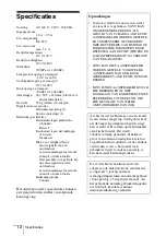 Предварительный просмотр 76 страницы Sony AC-80MD Instructions For Use Manual