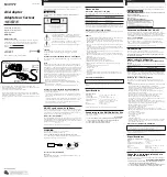 Sony AC-LS1 Operating Instructions Manual предпросмотр