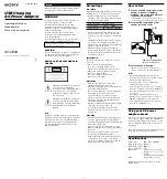 Preview for 1 page of Sony AC-U50A Operating Instructions