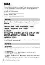 Предварительный просмотр 2 страницы Sony AC-UB10/UB10B Instruction Manual