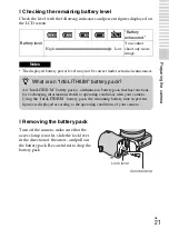 Preview for 21 page of Sony AC-UB10C Instruction Manual