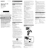 Preview for 1 page of Sony AC-UD11 Operating Instructions