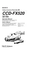 Sony AC-V25 Operation Manual preview