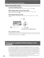 Preview for 68 page of Sony AC-V316 Operating Instructions Manual