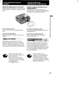 Предварительный просмотр 27 страницы Sony AC-V615 User Manual