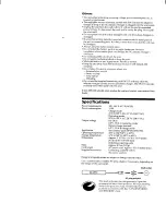 Preview for 5 page of Sony AC-VF10 Operating Instructions Manual