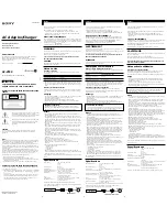 Preview for 1 page of Sony AC VF50 Operating Instructions