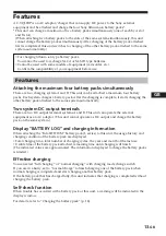 Preview for 13 page of Sony AC-VQL1BP Operating Instructions Manual