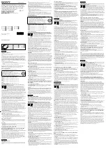 Sony ACC-CSBN Manual предпросмотр