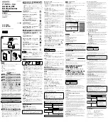 Sony ACC-CSFG Operating Instructions preview