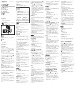 Preview for 1 page of Sony ACC-SHA Operating Instructions