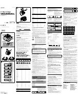 Sony ActiForceAC-VQV10 Operating Instructions preview