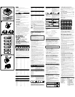 Preview for 2 page of Sony ActiForceAC-VQV10 Operating Instructions