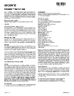 Preview for 3 page of Sony ActiForceAC-VQV10 Operating Instructions