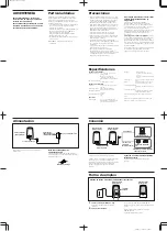 Предварительный просмотр 2 страницы Sony ACTIVE SRS-A57 Operating Instructions