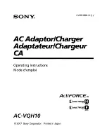 Sony ACV QH10 Operating Instructions Manual preview