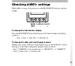 Preview for 21 page of Sony AIBO ERA-301P2 Operation Instructions Manual