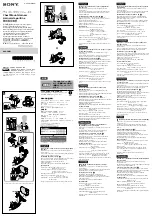 Sony AKA-CMH1 Operating Instructions preview