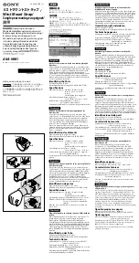 Preview for 1 page of Sony AKA-WM1 Operating Instructions