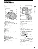 Предварительный просмотр 19 страницы Sony Alpha 100 User'S Manual / Troubleshooting