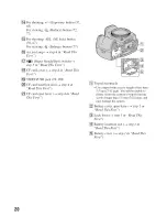 Предварительный просмотр 20 страницы Sony Alpha 100 User'S Manual / Troubleshooting