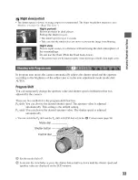 Предварительный просмотр 33 страницы Sony Alpha 100 User'S Manual / Troubleshooting