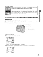 Предварительный просмотр 37 страницы Sony Alpha 100 User'S Manual / Troubleshooting