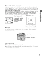 Предварительный просмотр 39 страницы Sony Alpha 100 User'S Manual / Troubleshooting