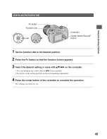 Предварительный просмотр 43 страницы Sony Alpha 100 User'S Manual / Troubleshooting